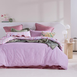 Ophelia Reversible Floral/Dot Quilt Cover Set [ESSBOPHEQW26]