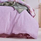 Ophelia Reversible Floral/Dot Quilt Cover Set [ESSBOPHEQW26]