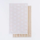 Daisy Natural Tea Towel Set of 2 [MUSLDATTSS23G]