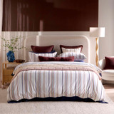 Regatta Reversible Stripe Quilt Cover Set [HABBREGAQW26]