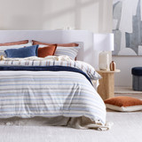 Regatta Reversible Stripe Quilt Cover Set [HABBREGAQW26]