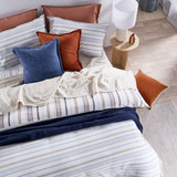 Regatta Reversible Stripe Quilt Cover Set [HABBREGAQW26]