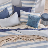 St Barts Light Blue Stripe European Pillowcase [MUSBSTBARTEU_EUA]