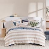 St Barts Natural Stripe Quilt Cover Set [MUSBSTBART26B]