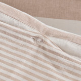 St Barts Natural Stripe Quilt Cover Set [MUSBSTBART26B]