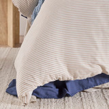 St Barts Natural Stripe Quilt Cover Set [MUSBSTBART26B]