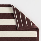 Maverick Mahogany Reversible Stripe Bath Mat [MUSBBMMAVA26A]