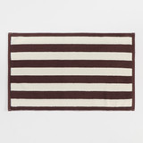Maverick Mahogany Reversible Stripe Bath Mat [MUSBBMMAVA26A]