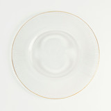 Halo Gold Rim Glass Charger Plate [HABLHALCPS26]