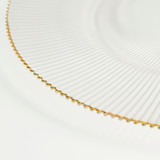 Halo Gold Rim Glass Charger Plate [HABLHALCPS26]