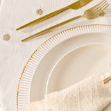 Halo Gold Rim Glass Charger Plate [HABLHALCPS26]