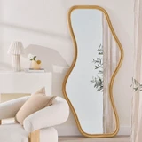 Willow Curve Floor Mirror in Natural by MUSE | W87xH180cm - Pillow Talk