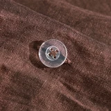 Washed Linen Chocolate Brown Quilt Cover Set [MUSBEULINQCSG]