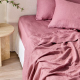 Washed Linen Fitted Sheet [MUSBEULINFIT]