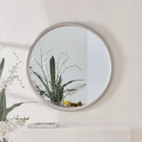 Ophelia Mirror in White by MUSE | Round 90cm - Pillow Talk