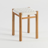 Camille Teak Woven Stool [MUSLCAMWS26]