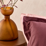 Solace Chocolate Contrast Quilt Cover Set [HABBSOLQCS26B]