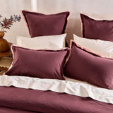 Solace Chocolate Contrast European Pillowcase [HABBSOLES26B]