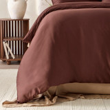 Bamboo Cotton Chocolate Quilt Cover Set [HABBBAMBOOQC26A]