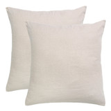 Washed Linen Stone European Pillowcase Pair [MUSBEULINEURB]