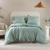 Washed Linen Sage European Pillowcase Pair [MUSBEULINEURC]