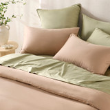 Bamboo Cotton Light Taupe Quilt Cover Set [HABBBAMBOOQC26B]