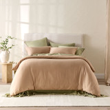 Bamboo Cotton Light Taupe Quilt Cover Set [HABBBAMBOOQC26B]