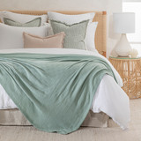 Softer Than Silk 340gsm Single Blanket in Denim, Jade, Natural, Snow by MUSE | Single Bed - Pillow Talk