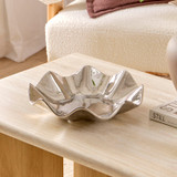 Enzo Wave Plate in Silver by MUSE | Pillow Talk