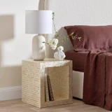 Soho Stripe Side Table in Natural by MUSE | Pillow Talk
