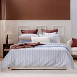 Maison Blue Check Quilt Cover Set [ESSBMAIQCS26A]