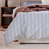 Maison Blue Check Quilt Cover Set [ESSBMAIQCS26A]