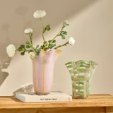 Evie Glass Vase in PinkGreen, PinkYellow by MUSE | Small, Large - Pillow Talk