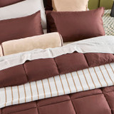 Snoozi Cube Chocolate Microfibre Comforter Set [ESSBSNOOZ22I]