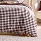 Maisie Reversible Chocolate Check Quilt Cover Set [HABBMCQCS26A]