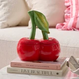 Cherry Jar with Lid in RedGreen by MUSE | Pillow Talk