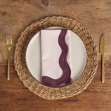 Maya Berry Brown Scalloped Napkin [MUSMASNAW23NADISB]