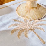 Lucas Embroidered Palm Table Runner [HABLLUCTRS26]