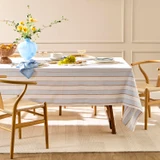 Fritz Stripe Table Cloth in LightBlue by Habitat | Rectangle Table Cloth 150x300cm - Pillow Talk