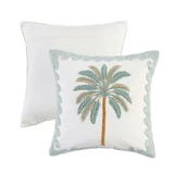 Talis Palm Embroidered Cushion With Border [MUSLTALIS26]