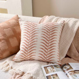 Nomad Palm Cushion in Caramel, Green by Habitat | Square 50 - Pillow Talk