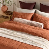 Alma Stripe Embroidered Bolster cushion [MUSLALMAS26]