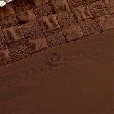 Check Mate Cocoa Brown Textured Quilt Cover Set [ESSBCMQCS26A]
