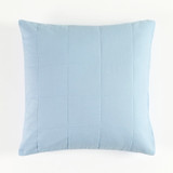 Washed Linen Blue Quilted European Pillowcase [MUSBWLQEP25C]