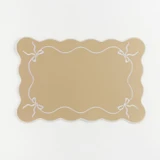 Callie Sage Green Bow Reversible Placemat [HABLCALPLS26C]
