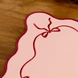 Callie Pink Bow Reversible Placemat [HABLCALPLS26A]