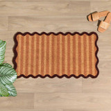 Franca Stripe Scalloped Doormat [HABLFRANC26]