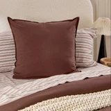 Australian Cotton Bitter Choc European Pillowcase in BitterChocolate by Habitat | European Pillowcase - Pillow Talk