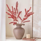 Artificial Peppergrass Stem in Burgundy by MUSE | Pillow Talk