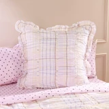 Willow Check European Pillowcase in ButterCheck by Habitat | European - Pillow Talk